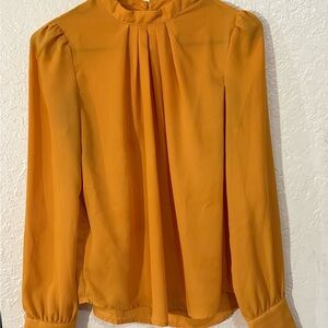 SHEIN Mustard Yellow Blouse